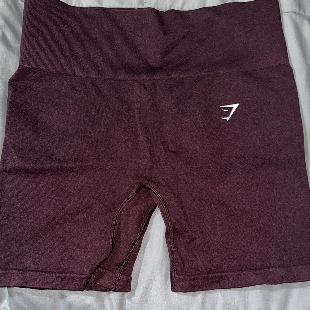 Gymshark Women's High-Waist Seamless Bike Shorts in Plum